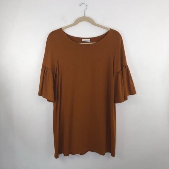 Bryn Walker Rivera Bell Sleeve Tunic Fleece Dress Size Small - Picture 1 of 10